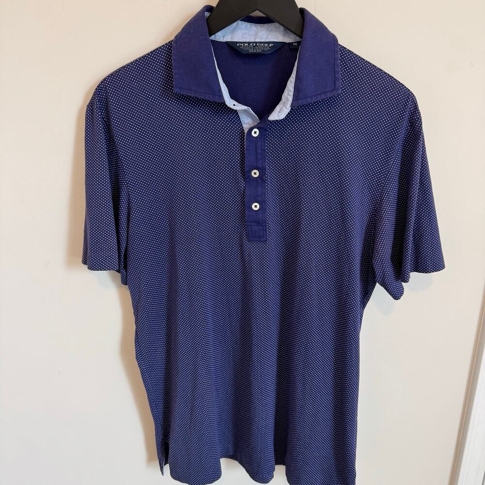 POLO GOLF Men's M 100% Pima Cotton Made in Peru PRO FIT Polo Shirt